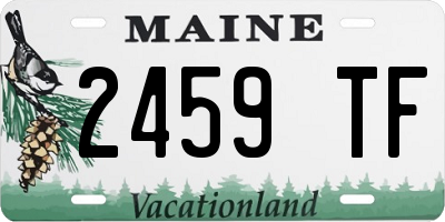 ME license plate 2459TF