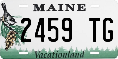 ME license plate 2459TG