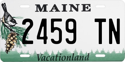 ME license plate 2459TN
