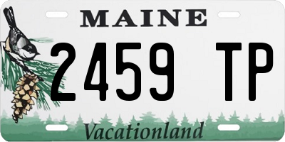 ME license plate 2459TP