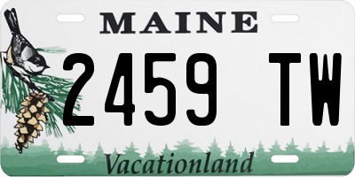 ME license plate 2459TW