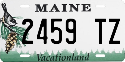 ME license plate 2459TZ