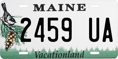 ME license plate 2459UA