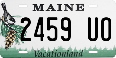 ME license plate 2459UO
