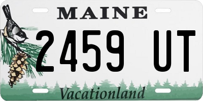 ME license plate 2459UT