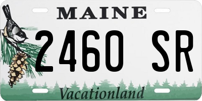 ME license plate 2460SR