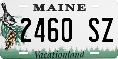 ME license plate 2460SZ