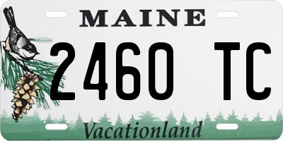 ME license plate 2460TC