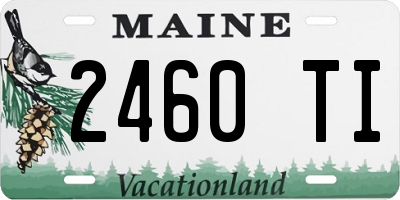 ME license plate 2460TI
