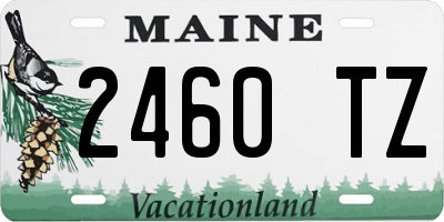 ME license plate 2460TZ