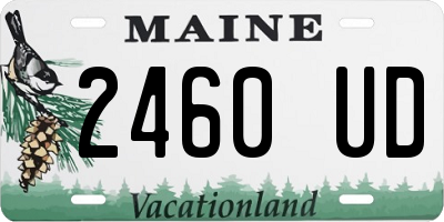 ME license plate 2460UD