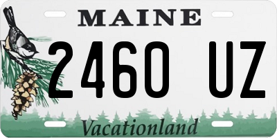 ME license plate 2460UZ