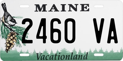 ME license plate 2460VA
