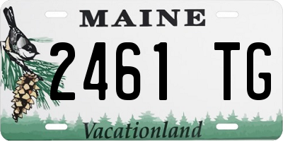 ME license plate 2461TG