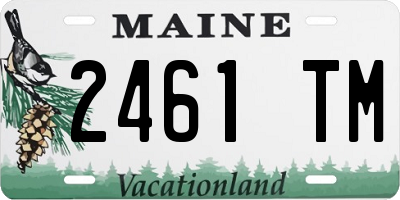 ME license plate 2461TM
