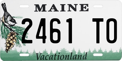ME license plate 2461TO