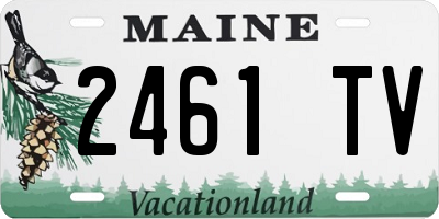 ME license plate 2461TV