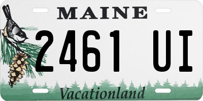 ME license plate 2461UI