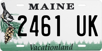 ME license plate 2461UK