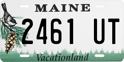 ME license plate 2461UT