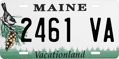 ME license plate 2461VA