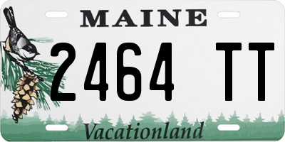 ME license plate 2464TT