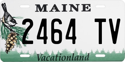 ME license plate 2464TV