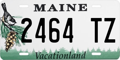 ME license plate 2464TZ