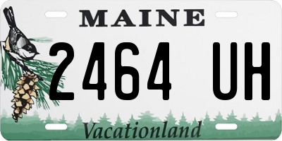 ME license plate 2464UH