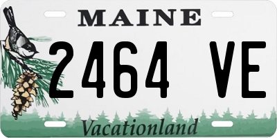 ME license plate 2464VE