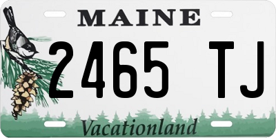 ME license plate 2465TJ