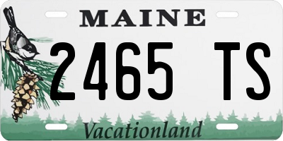 ME license plate 2465TS