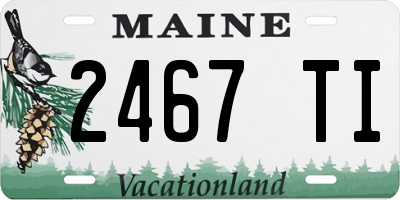 ME license plate 2467TI
