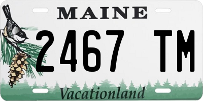 ME license plate 2467TM
