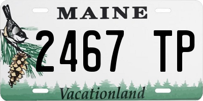 ME license plate 2467TP