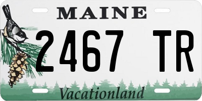ME license plate 2467TR