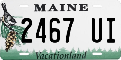 ME license plate 2467UI