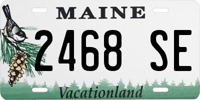 ME license plate 2468SE