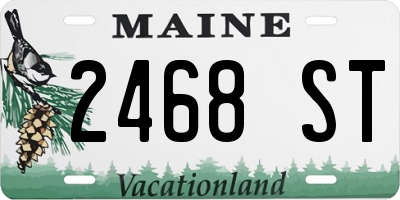ME license plate 2468ST