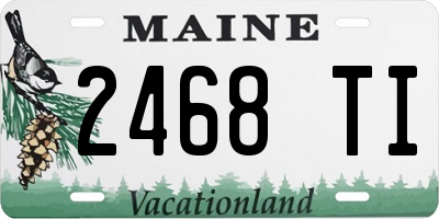 ME license plate 2468TI