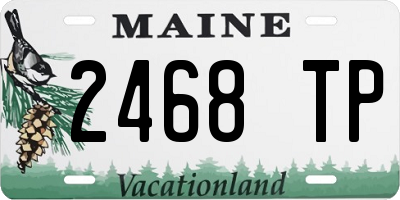 ME license plate 2468TP