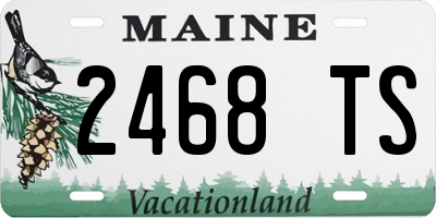 ME license plate 2468TS