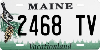 ME license plate 2468TV