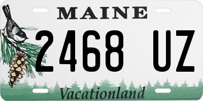 ME license plate 2468UZ