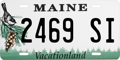 ME license plate 2469SI