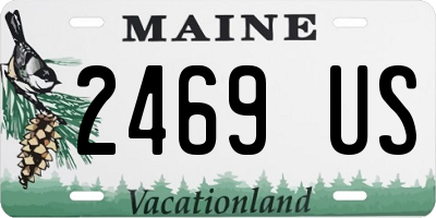 ME license plate 2469US