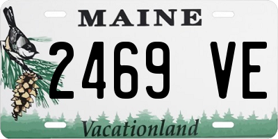 ME license plate 2469VE