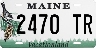 ME license plate 2470TR