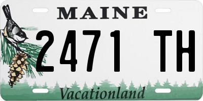 ME license plate 2471TH