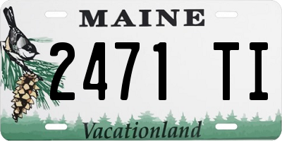 ME license plate 2471TI